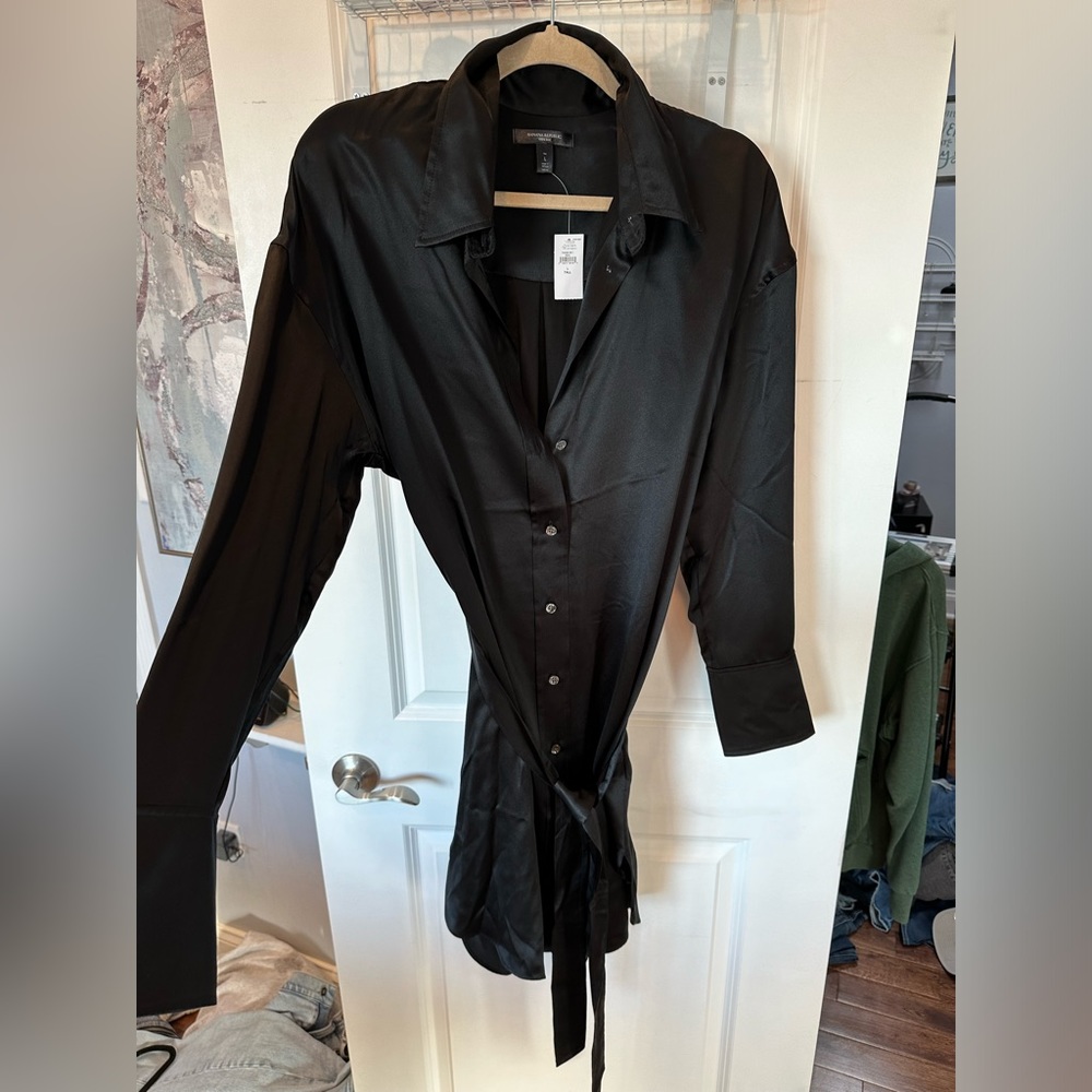 *NEW*Sz L Tall* Banana Republic 100% SILK